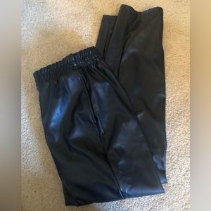 Fabletics High Waist Faux Leather Jogger